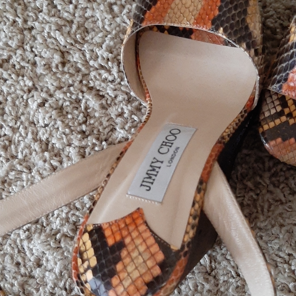 Jimmy Choo Colored Genuine Python Sandals - image 5